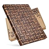YOUSUNLONG Schneidebrett XXL Groß Akazienholz gemischt mit Eiche - 61x46x3.8 cm -...