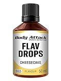 Body Attack Flav Drops®, 50 ml, Cheesecake, Aromatropfen für Lebensmittel, zuckerfreie...
