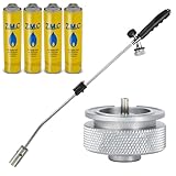 ZMC Unkrautvernichter 2,5 kW + 4 Gaskartuschen 330g, inkl Adapter für Eurogewinde,...