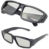 Digicharge Universal 3D-Brille passiv polarisiert, Schwarz, 5 Paar