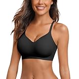 Vertvie Nahtloser BH Damen Ohne Bügel Bequemer BH Push Up Soft BH V Ausschnitt Weicher...