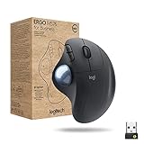 Logitech ERGO M575 for Business kabelloser Trackball – Ergonomisches Design, gesicherte...
