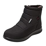 Warme Pelzgefütterte Schuhe, Damen-Winter-Schneestiefel – warme Winterstiefeletten für...