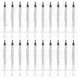 QincLing 20 Stück Sterile Spritzen 1Ml, Kunststoffspritze Ohne Nadel...