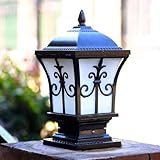 ACMHNC Außenleuchte Pfostenleuchte Aussen,Schwarz Pollerleuchte Garten Wegleuchte...
