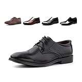 Hitmars Lederschuhe Herren Anzugschuhe Business Oxford Schuhe Lackleder Derby Brogue...