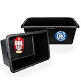 BigDean Mörtelkasten 90 Liter Eckig Miniteich Baueimer - 79 x 49 x 30 cm -...