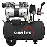siwitec Flüsterkompressor SK-750 | 750 W | 24 L Kessel | max. Druck 8 bar | 67 dB | 124...