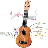 Kindergitarre, 44cm Mini Gitarre, Ukulele Kinder, Gitarre für Kinder Mit 4 Verstellbaren...