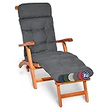 Beautissu Bequeme Liegenauflage Deckchair & Sonnenliegen 200x50cm Flair DC –...