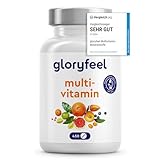Multivitamin Hochdosiert - 450 Tabletten - Wertvolle Mineralien & alle A-Z Vitamine - 15...