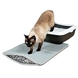 Lascano® Katzenklo Matte Faltbar | Katzenstreu Matte 60 x 45 cm | Katzenklo Vorleger und...