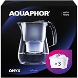 AQUAPHOR Onyx Wasserfilterkanne 4,2 l, zur Reduzierung von Kalk, Chlor und anderen...
