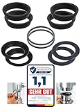 FEINER® 2er Set [5 Tlg.] Dichtung Waschbecken Ablauf, Dichtungset für 1 1/4 Zoll (32mm)...