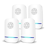 Professioneller Ultraschall Schädlingsbekämpfer,4erPack Ultraschall Mäuseschreck für...