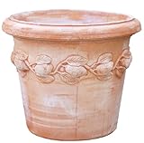 Blumentopf Pflanzgefäß Übertopf Terracotta FROSTFEST QUALITÄTSWARE Conca...