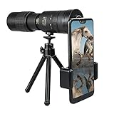 Hagsnec 4K 10-300X40Mm Super Telezoom Monokular Teleskop, Wasserdichtes, Beschlagfreies...