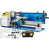 VEVOR 550W Mini-Metalldrehmaschine Präzisionsdrehmaschine 7x14 Zoll...