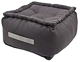 Alphadeco Dickes Bodenkissen Uni - 25cm hoch - mehrere Farben - Pouf - Ottoman - Hocker -...