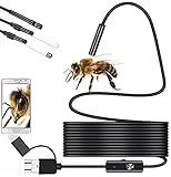 Retoo Endoskopkamera mit Licht IP67 Wasserdichte HD Handy Endoskop mit Micro-USB...
