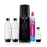 SodaStream Wassersprudler Terra Black Value Pack x3 mit 2 1 l und 1 Flasche à 1/2 l...