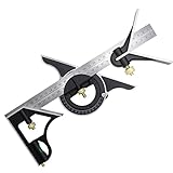 Kombinationswinkel 300 mm Professional, Winkellineal aus Edelstahl,...