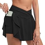 MEETYOO Damen Tennisröcke Summer Mini Tennis Skort Sport Golfrock mit Tasche &...