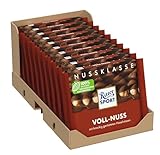 Ritter Sport Voll-Nuss, Vollmilchschokolade mit knackigen, ganzen Haselnüssen,...