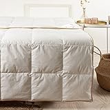 Sommer Daunendecke Vela 140 x 220 cm Luxus Kassettenbett mit 100% weißen...
