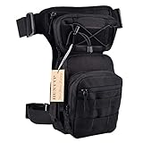 Huntvp® Taktisch Beintasche Militär Beinbeutel MOLLE Hüfttasche Sport Tactical Leg Bag...