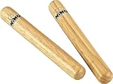 Nino Percussion Wood Claves Instrumente - 1 Paar kleine Klanghölzer für Kinder...