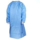 QIMANZI Unisex Schutzanzug Mehrweg Schutzkleidung Isolationskittel Non-Woven Medizin...