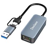 USB 3.0 LAN Adapter 1000Mbps with USB-C auf RJ45 Gigabit Netzwerkadapter, USB Ethernet...