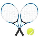 Cocoarm 1 Paar Tennisschläger Set für Kinder mit Tennisball und Tragetasche, 2...