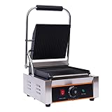 Acesunny 220v Kontaktgrill mit Wechselplatte Tischgrill Antihaftbeschichtet 1800W 0-300℃...