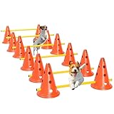 PawHut Agility Set Hunde 6-teiliges Agility-Ausrüstung für Hundetraining...