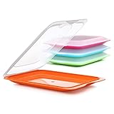 BUKISA Set mit 4 Aufschnittbox Fresh, BPA frei, Mehrweg, Stackables, Geschirrspüler &...