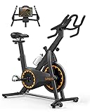 UREVO Heimtrainer 15kg, Fitnessbike mit aufgewerteter Mehrfachlenker,...