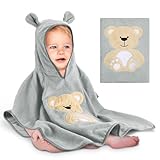 Yosemy Kapuzenhandtuch Baby - Oeko TEX - Baby Handtuch Kapuze 100% Baumwolle Badeponcho...