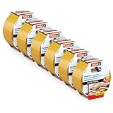tesa Verlegeband extra stark klebend im 6er Pack - Doppelseitiges Klebeband zum Verlegen...