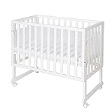 roba Stuben- und Beistellbett safe asleep® 3 in 1-45 x 90 cm - Höhenverstellbar -...