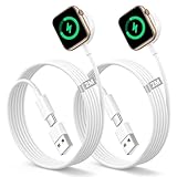 Ladekabel für Apple Watch Ladegerät 2M 2Pack, iWatch Ladekabel USB C apple watch Charger...