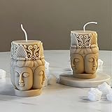 Kerzen Formen Silikonform Buddhismus Brahma Buddha-Statue Kerzenformen Gießform DIY...
