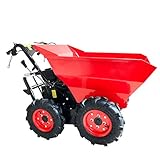 BRAST® Benzin Muldenkipper Mini-Dumper Motor-Schubkarre Dumper Radlader 4,8kw/6,5PS...
