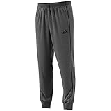 adidas Herren CORE18 SW PNT Sport Trousers, Dark Grey Heather/Black, L