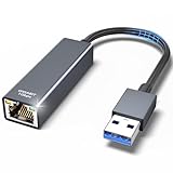 USB Ethernet Adapter - 1000Mbps USB LAN Adapter auf RJ45 Gigabit, Treiberfreier...
