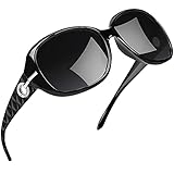Joopin Elegante Große Sonnenbrille Damen Polarisiert und Klassische Schwarze Damen...