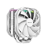 DeepCool AS500 Plus WH, CPU Kühler mit 5 Heatpipes, Prozessorlüfter für Intel...