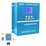 Solarregler – Einstellbarer Solarladeregler mit LCD-Bildschirm, intuitive Überwachung,...