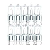 WATTERIE: 10er Pack: Halogen Stiftsockellampe G9 42 Watt ersetzt 56W warmweiß...